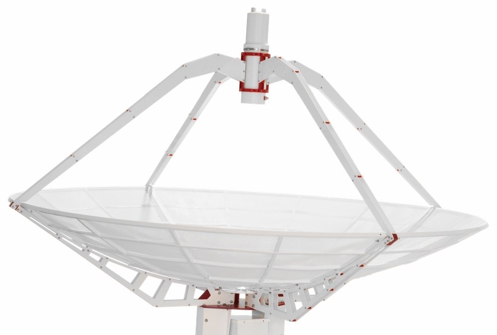 WEB300-5 3 meter prime focus parabolic antenna with supports