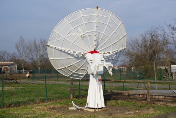 Upgraded SPIDER 300A radio telescope in Medicina radio telescopes Visitor Center: new WP-100 mount