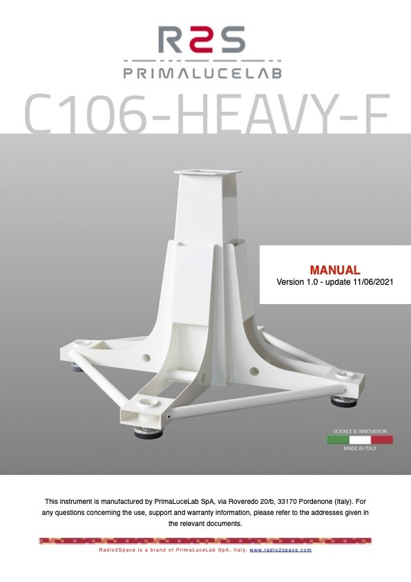 C106-HEAVY-F pier with legs manual