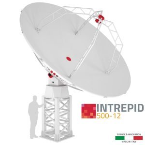 INTREPID 500-12 5.0m ground station antenna system for S/X-band