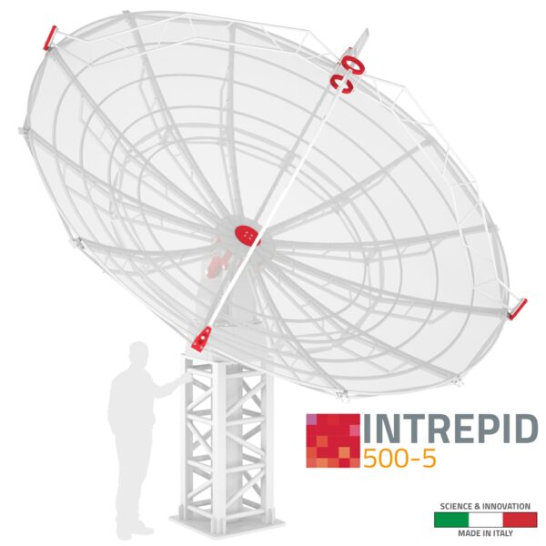 INTREPID 500-5 5.0m ground station antenna system for L/S-band